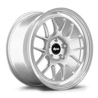 Apex ML-7RT Wheel 18x11 ET60 (5x130 / 71.6) - Machined Lip - Race Silver
